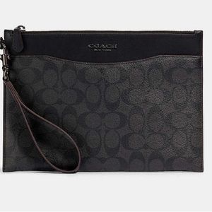 Beckett Slim Pouch In Signature Canvas